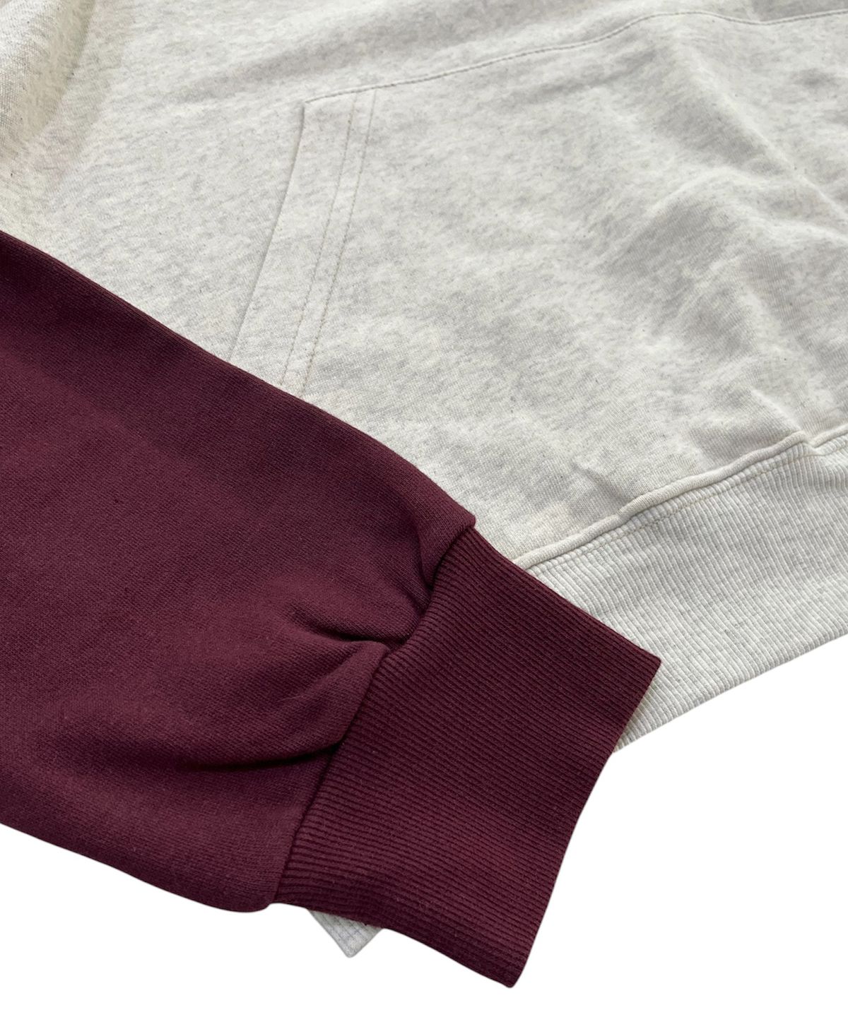 스케이터락(SK8ER ROCK) Collage Lettering Hoodie (oatmeal*wine)