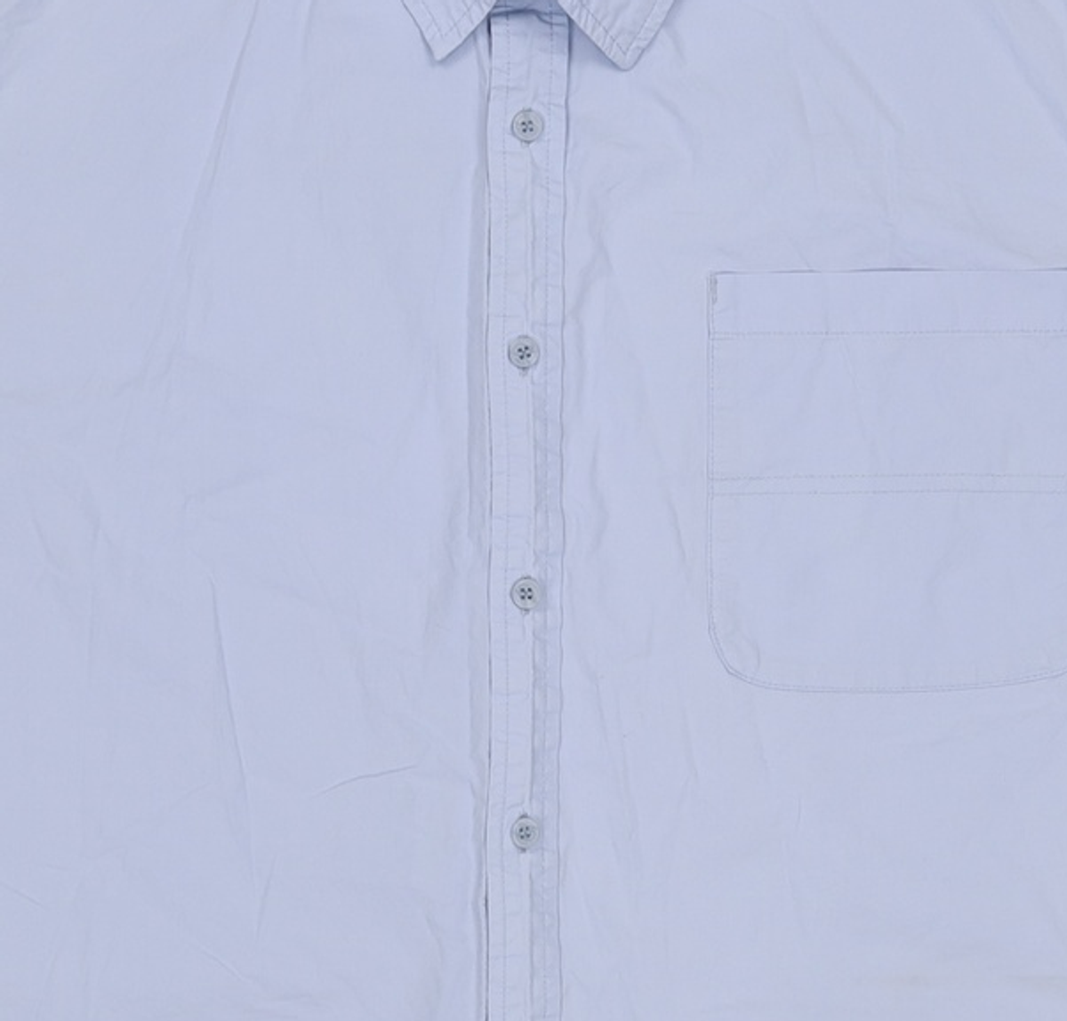 팀코믹스(TIMCOMIX) [OVER-SIZED] VAMOS POCKET SOLID SS SHIRT LIGHT BLUE M