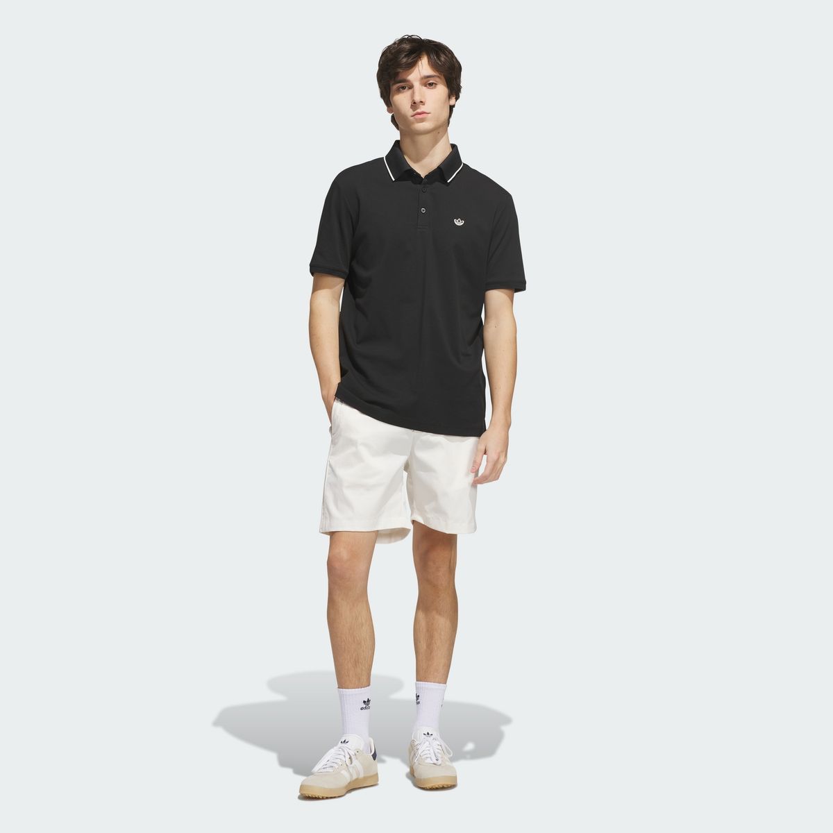 아디다스 골프(ADIDAS GOLF) 오리지널스 트위스트니트 트레포일 폴로 셔츠 KS5743