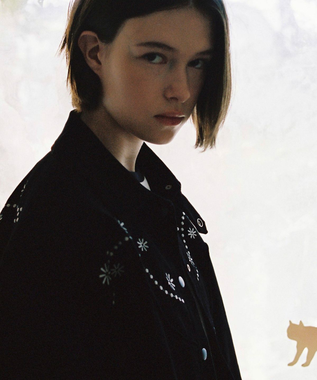 프리터(FRITUR) Western Embroidery Bomber Jacket Black_F263JK09