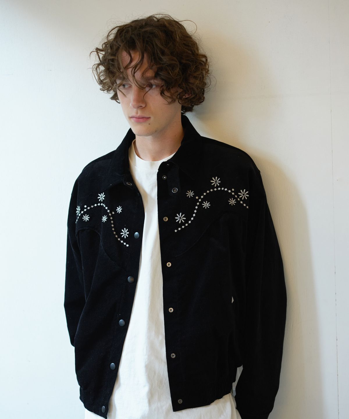 프리터(FRITUR) Western Embroidery Bomber Jacket Black_F263JK09