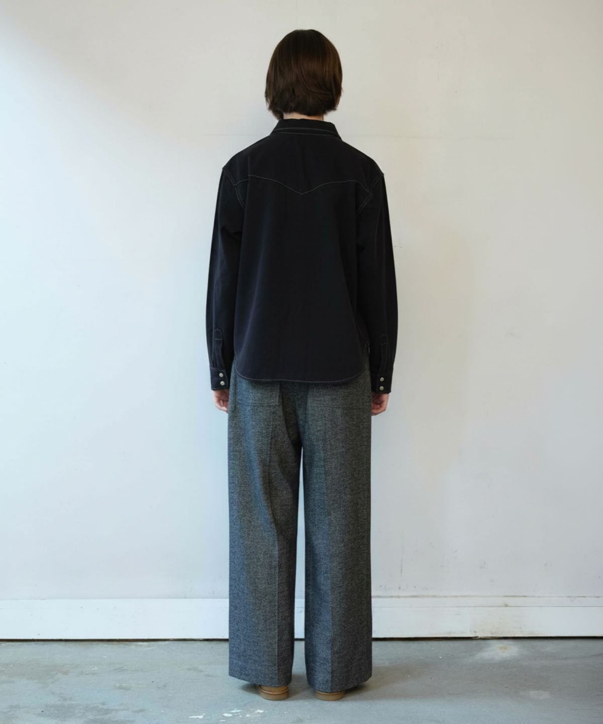 프리터(FRITUR) Western Cotton Shirt Black_F263SH07