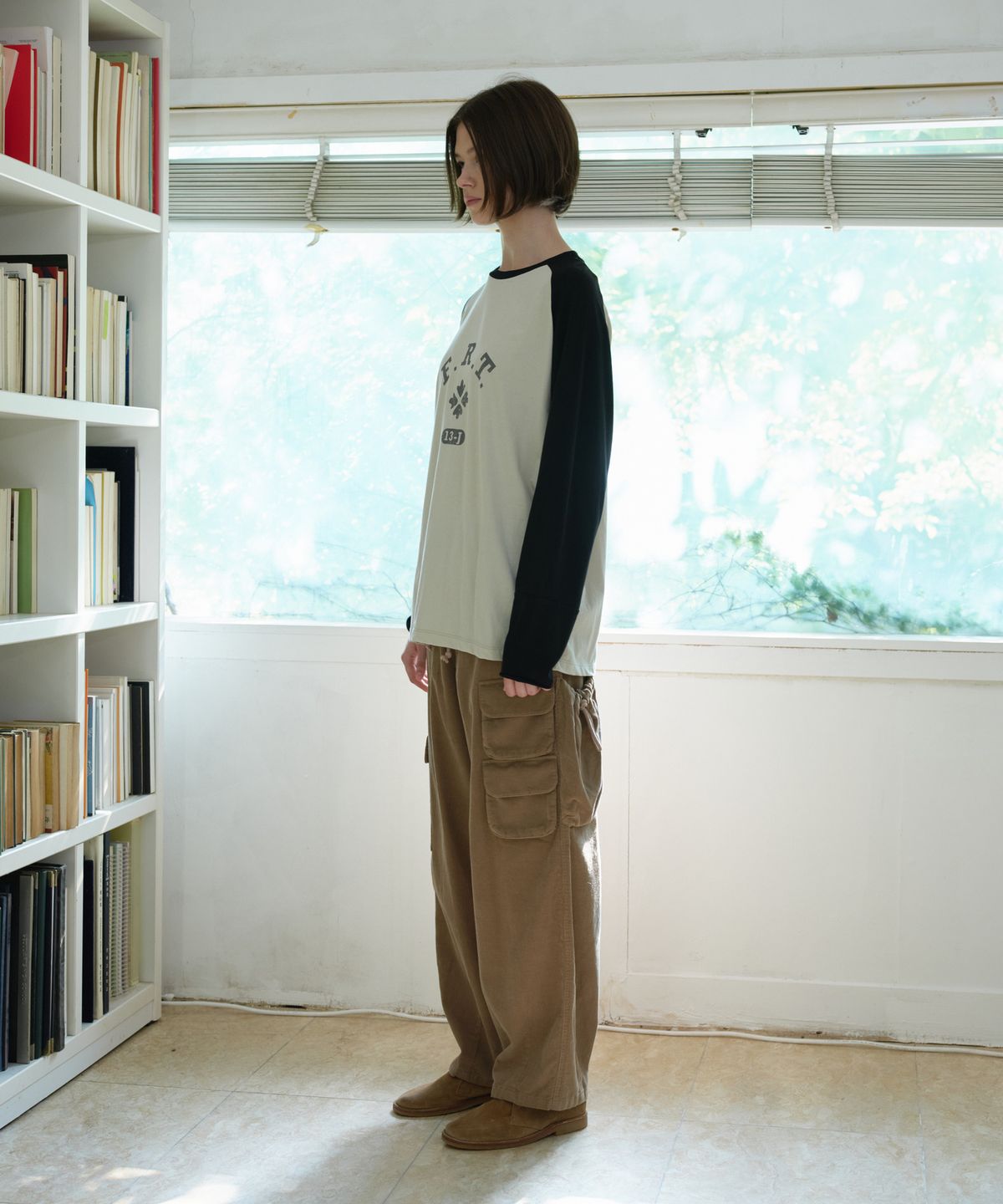 프리터(FRITUR) FRT Raglan T-shirt Black_F263TS16