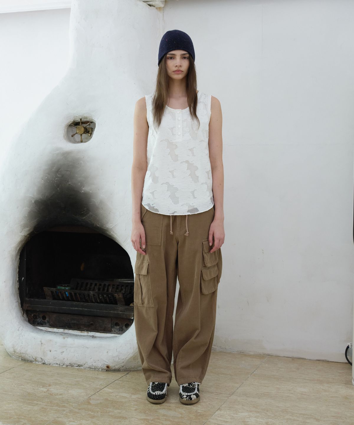 프리터(FRITUR) Kyoto Cargo Pants Camel_F263PT02