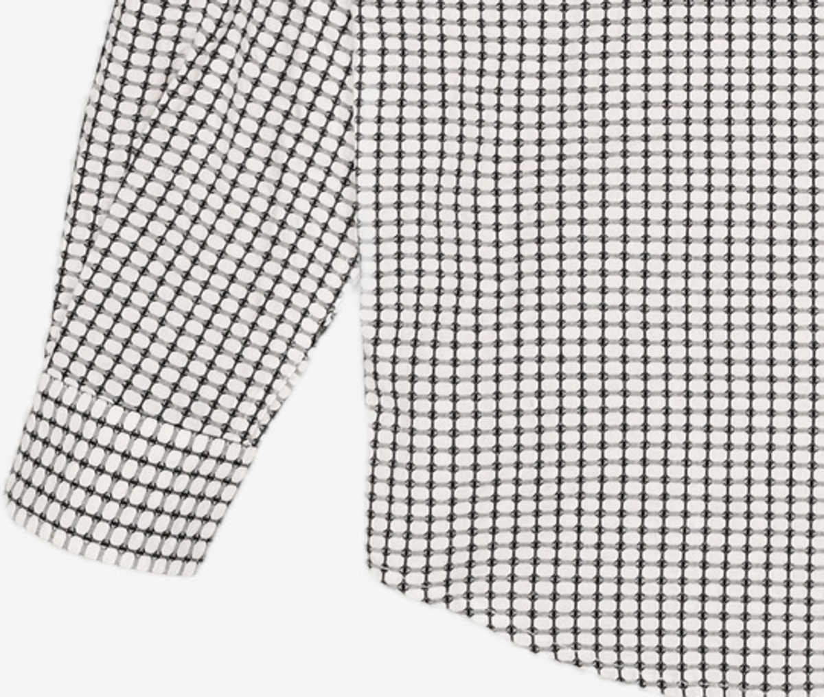 노매뉴얼(NOMANUAL) SQUARE WORLD SHIRT - WHITE L