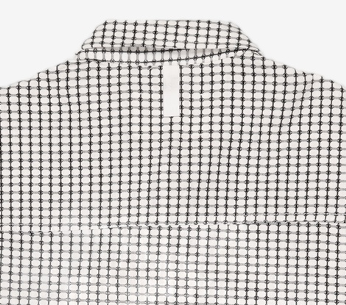노매뉴얼(NOMANUAL) SQUARE WORLD SHIRT - WHITE L