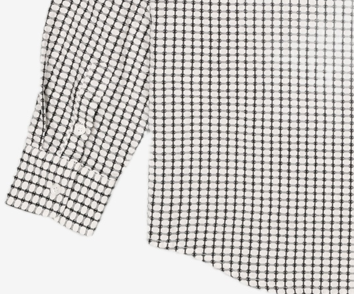 노매뉴얼(NOMANUAL) SQUARE WORLD SHIRT - WHITE L