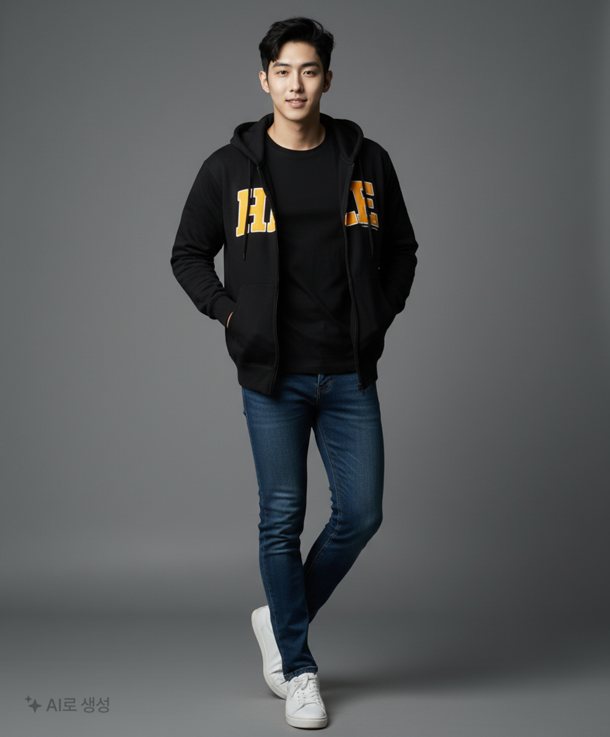 스파오(SPAO) 후드 집업 M