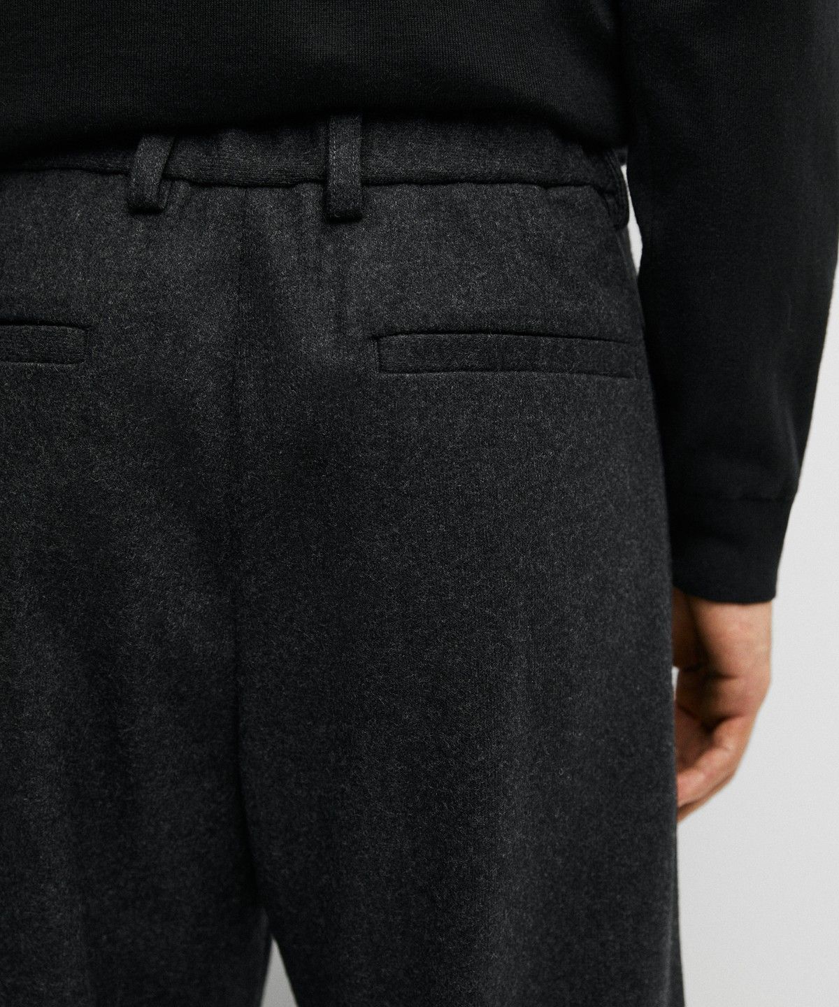 마시모두띠(MASSIMO DUTTI) 100% 울 토탈 룩 팬츠