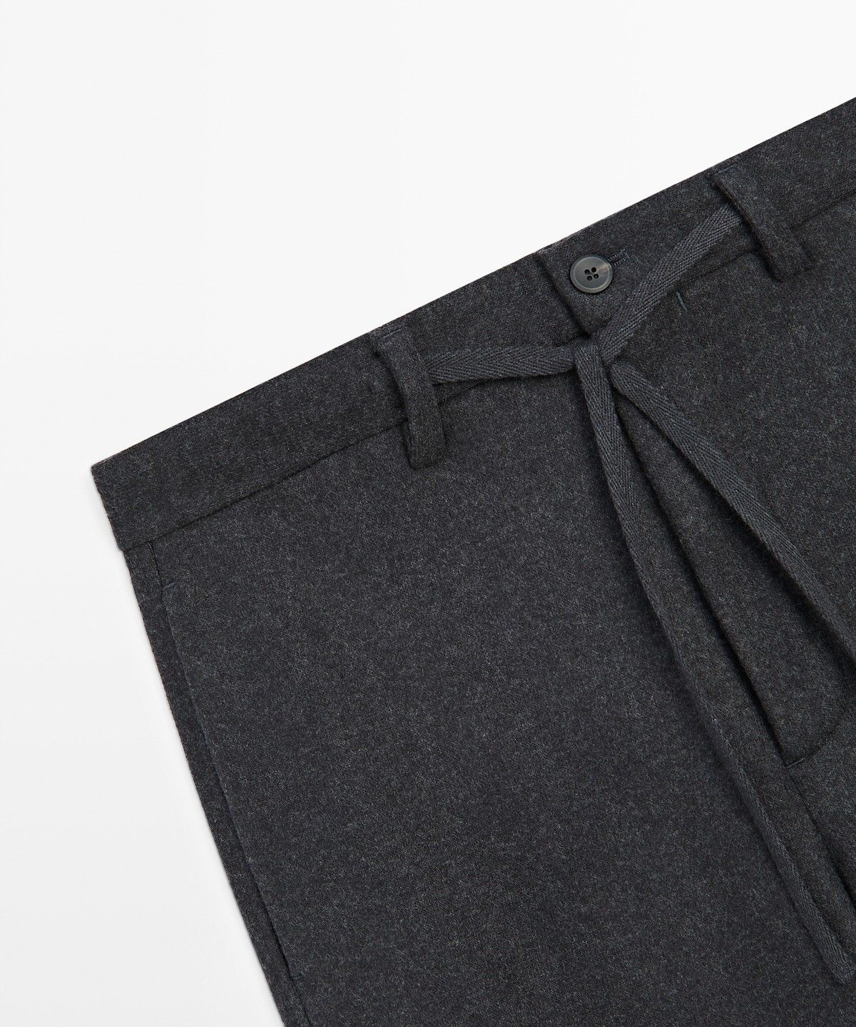 마시모두띠(MASSIMO DUTTI) 100% 울 토탈 룩 팬츠