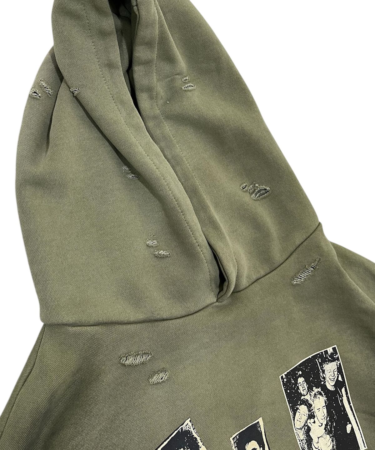 스케이터락(SK8ER ROCK) Lost Archive Grunge Hoodie (Khaki)