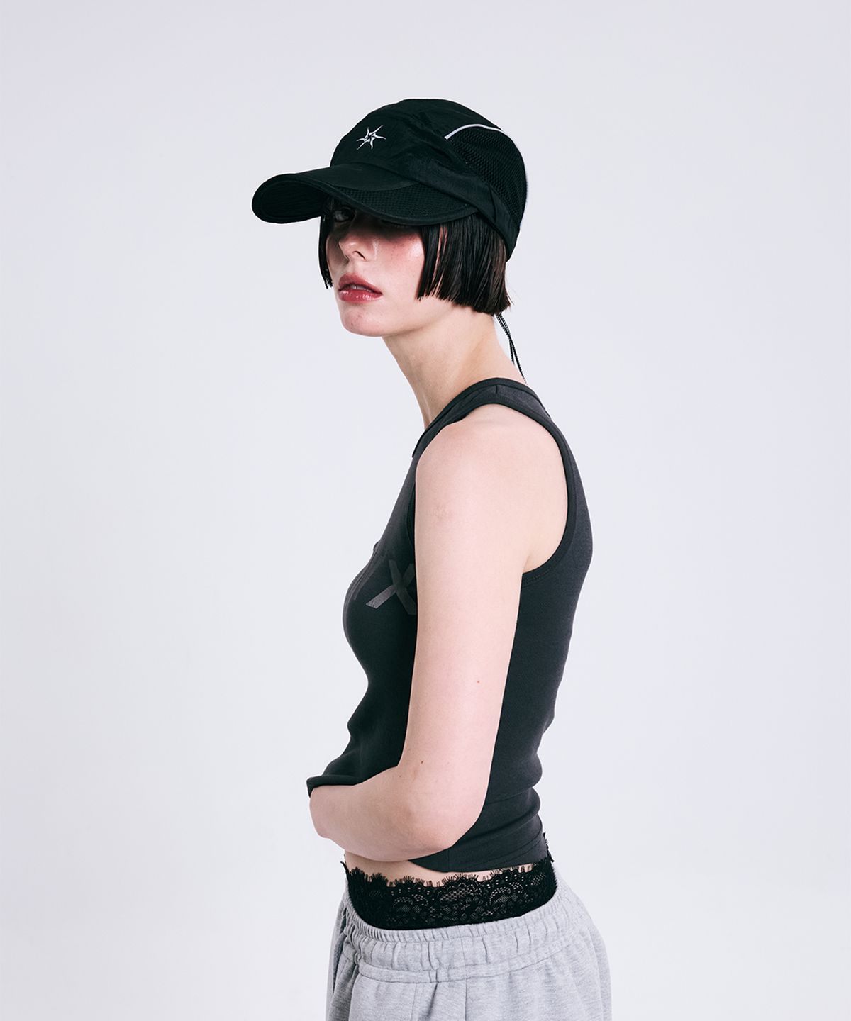 티타닉스(TITNX) 메쉬 러닝 캡 블랙