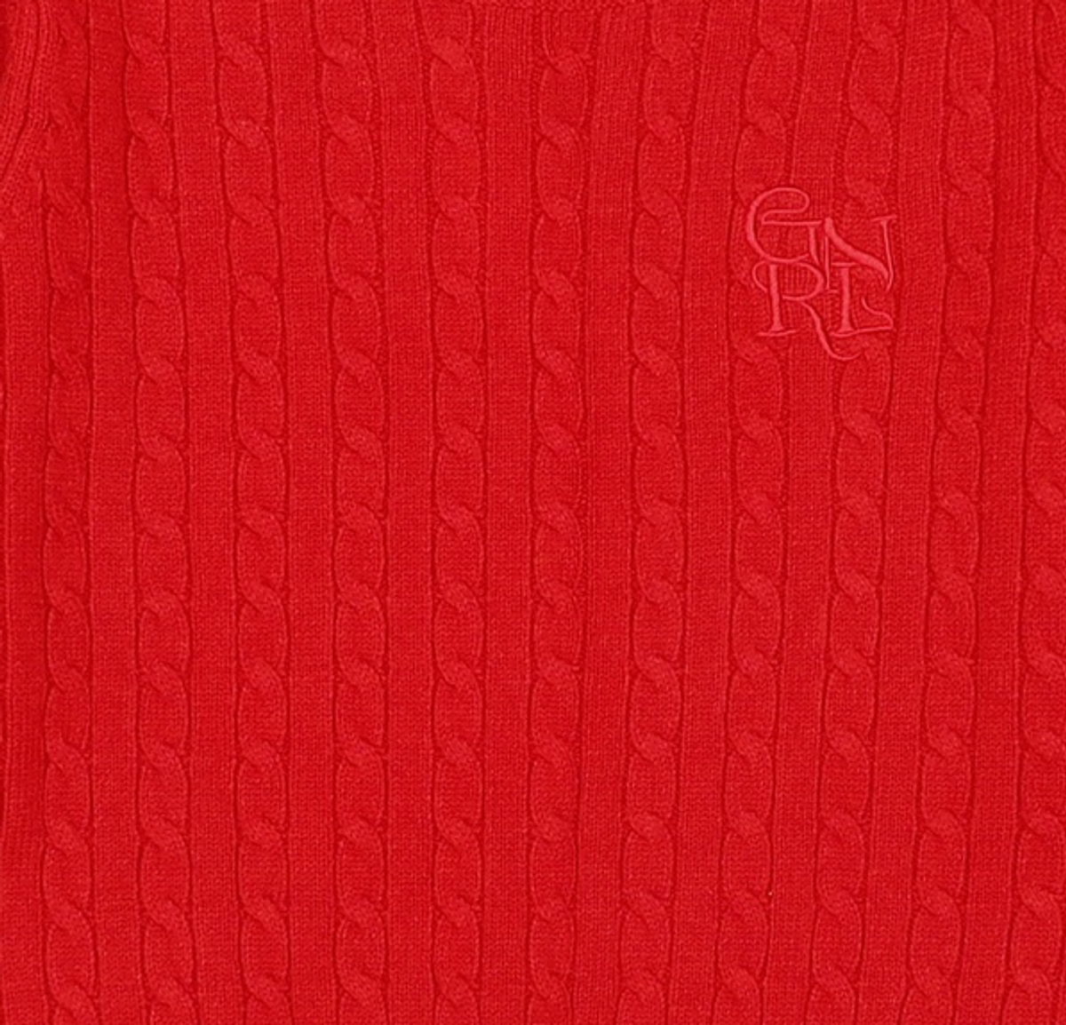 제너럴 아이디어(GENERAL IDEA) GNRL 케이블 풀오버 [RED] / WBC3L05502 S