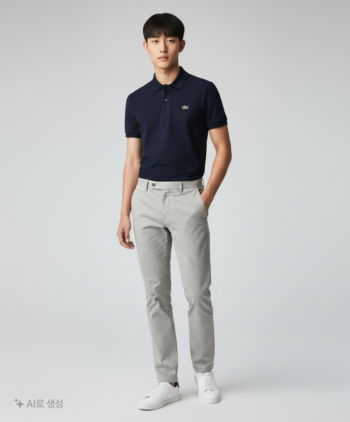 라코스테(LACOSTE) 남성 클래식핏 L1212 폴로 셔츠 [네이비] 5