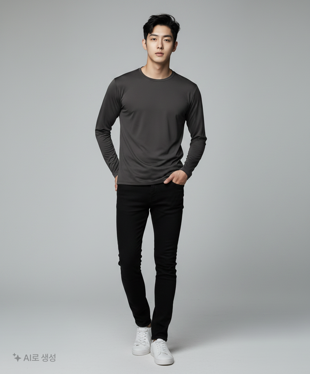 무신사 스탠다드(MUSINSA STANDARD) 긴소매 티셔츠 L