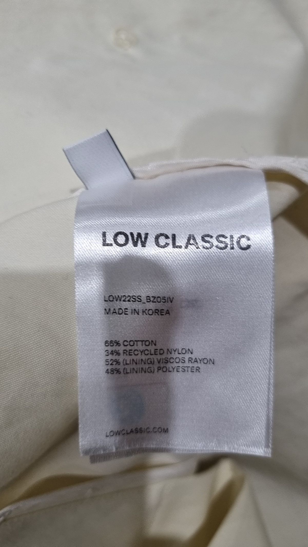 로우클래식(LOW CLASSIC) 슈트/블레이저 재킷 XS