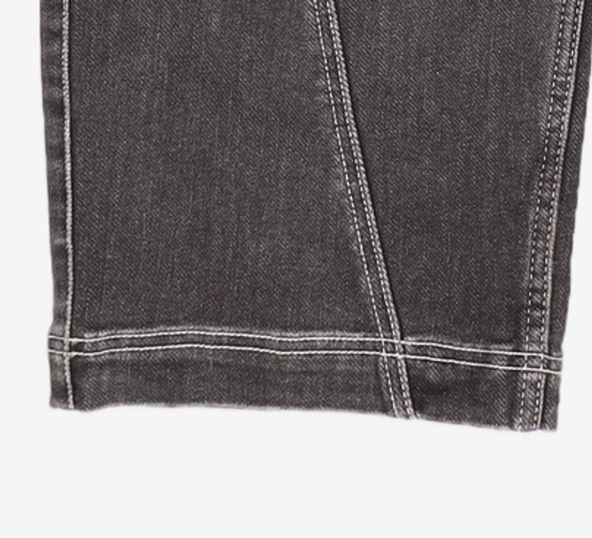 메종미네드(MAISON MINED) CURVED LINE STRING DENIM PANTS BLACK 50