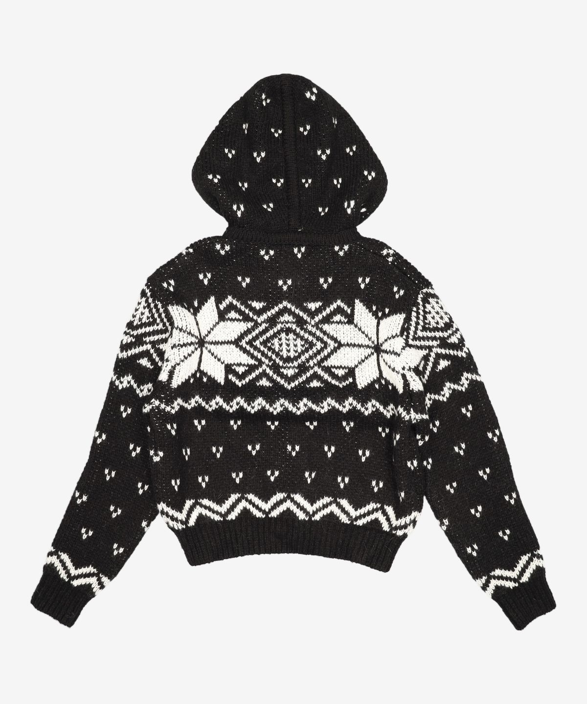 다이애그널(DIAGONAL) NORDIC HOODIE ZIP UP (black) 2XL
