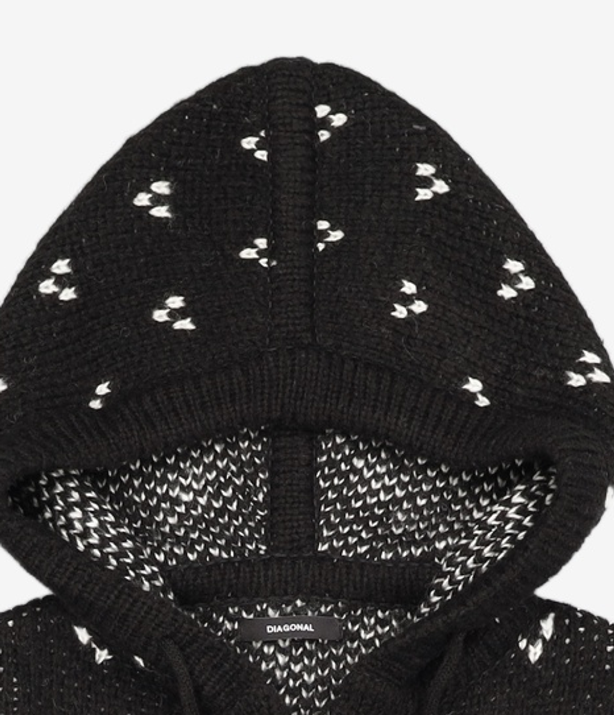다이애그널(DIAGONAL) NORDIC HOODIE ZIP UP (black) 2XL