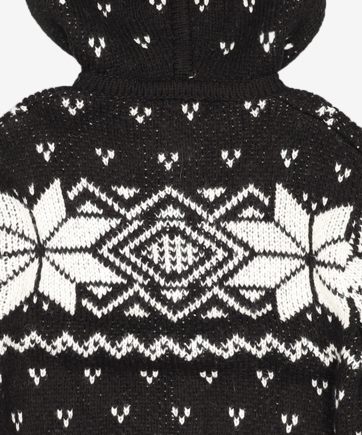 다이애그널(DIAGONAL) NORDIC HOODIE ZIP UP (black) 2XL