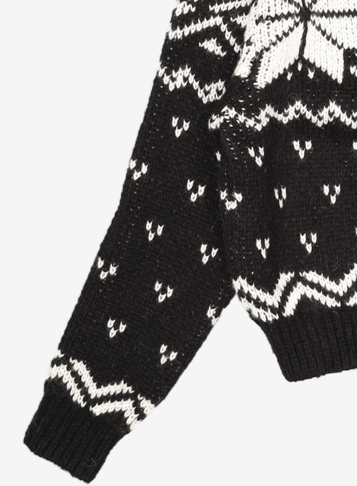 다이애그널(DIAGONAL) NORDIC HOODIE ZIP UP (black) 2XL