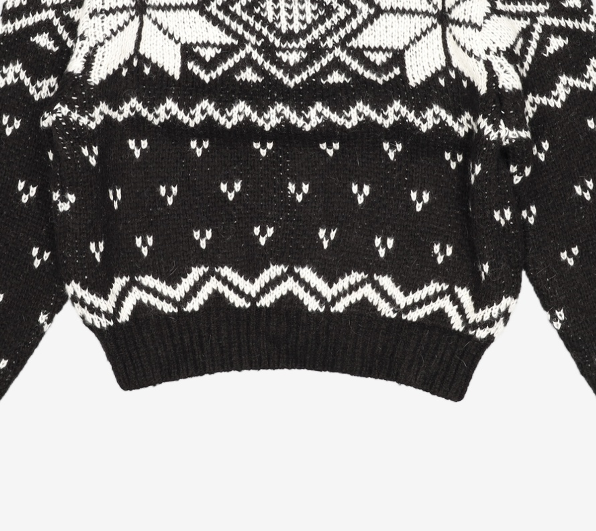 다이애그널(DIAGONAL) NORDIC HOODIE ZIP UP (black) 2XL