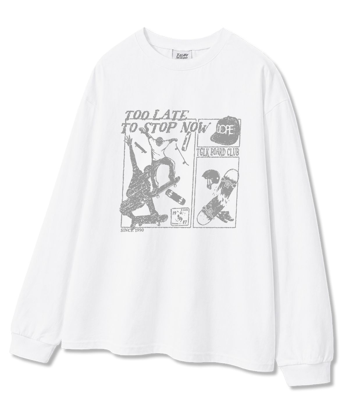 티글레이크(TI.GLAKE) 투레이트 오버핏 긴팔 티셔츠 3 COLOR [소매시보리 추가옵션]