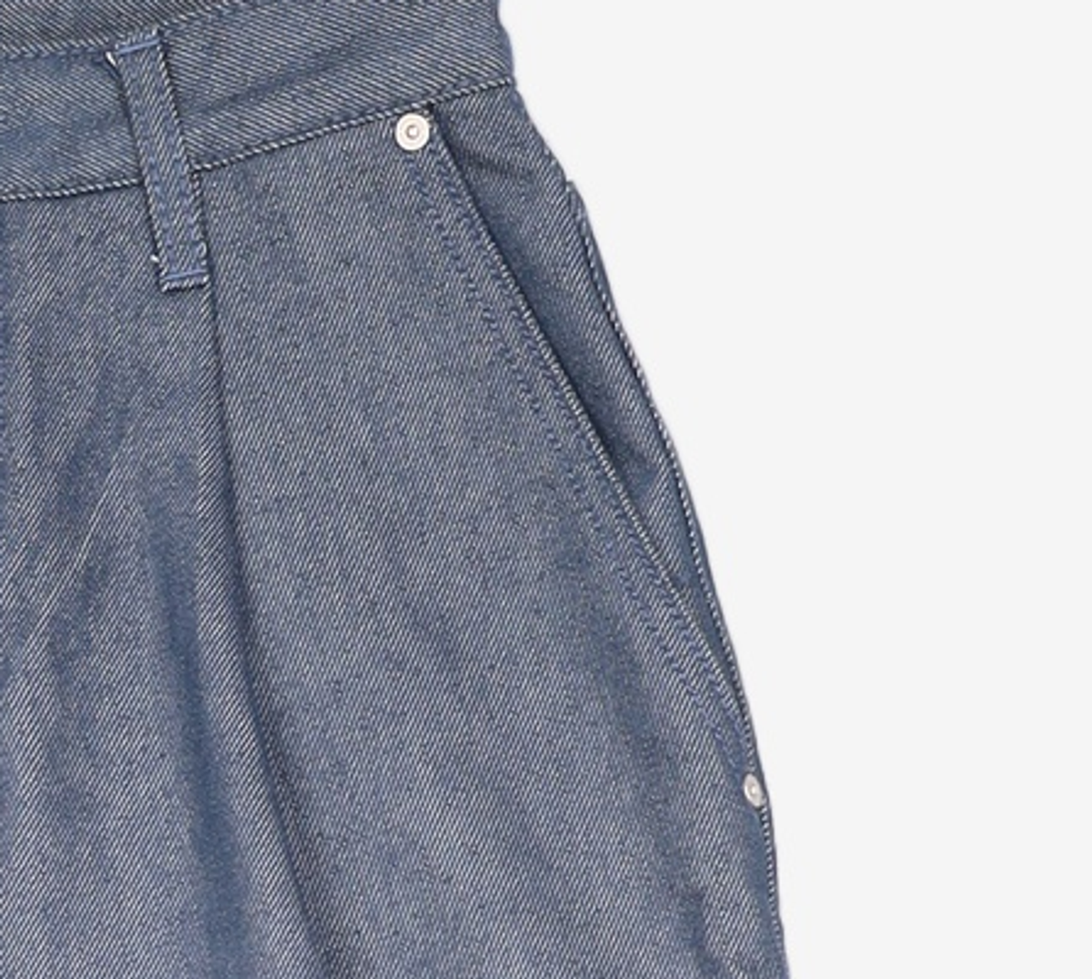 86로드(86ROAD) REAL WIDE ONE TUCK DENIM GREEN BLUE / WIDE 28