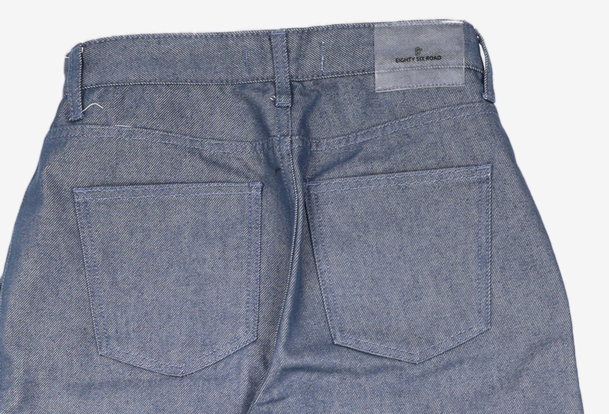 86로드(86ROAD) REAL WIDE ONE TUCK DENIM GREEN BLUE / WIDE 28