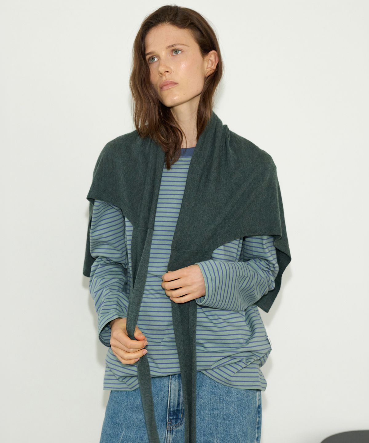 르바(LEVAR) Always Relaxed T-shirt - Mint/Blue