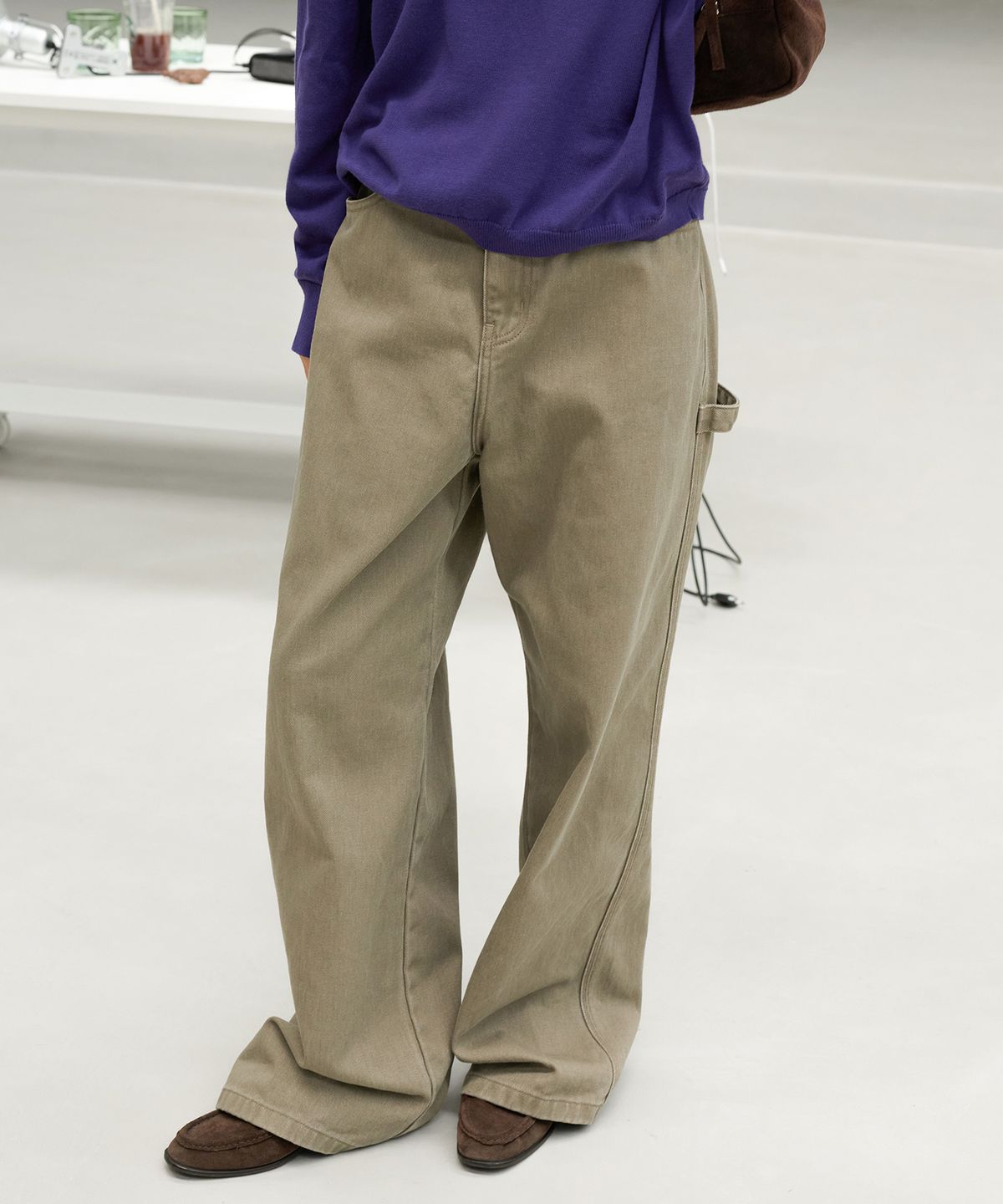 르바(LEVAR) Studio Carpenter Denim - Branch Khaki