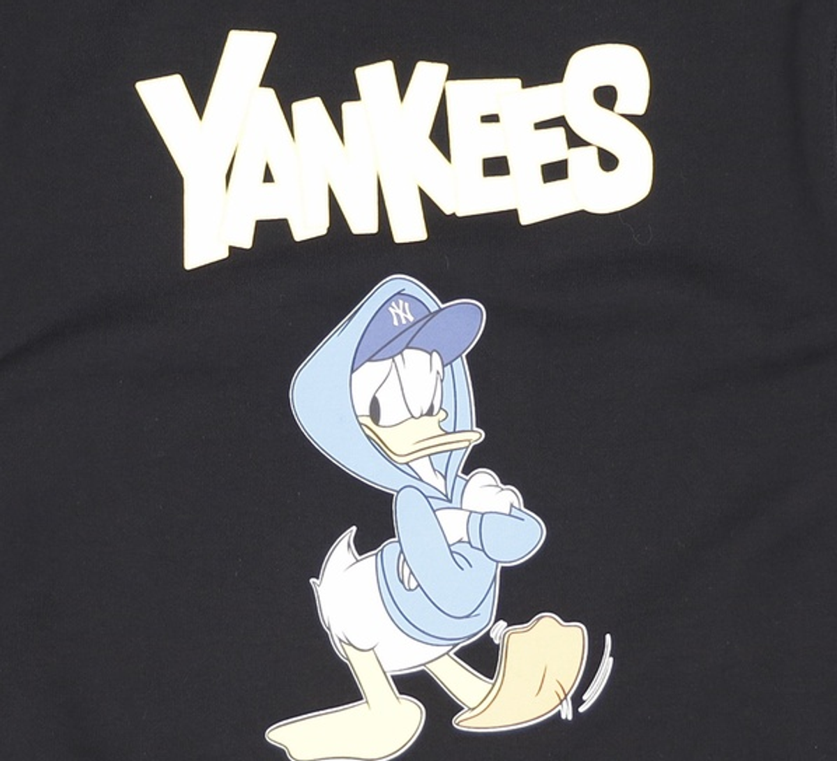 엠엘비(MLB) MLB x Disney 도날드덕 백 프린트 오버핏 맨투맨 NY (Black) XS