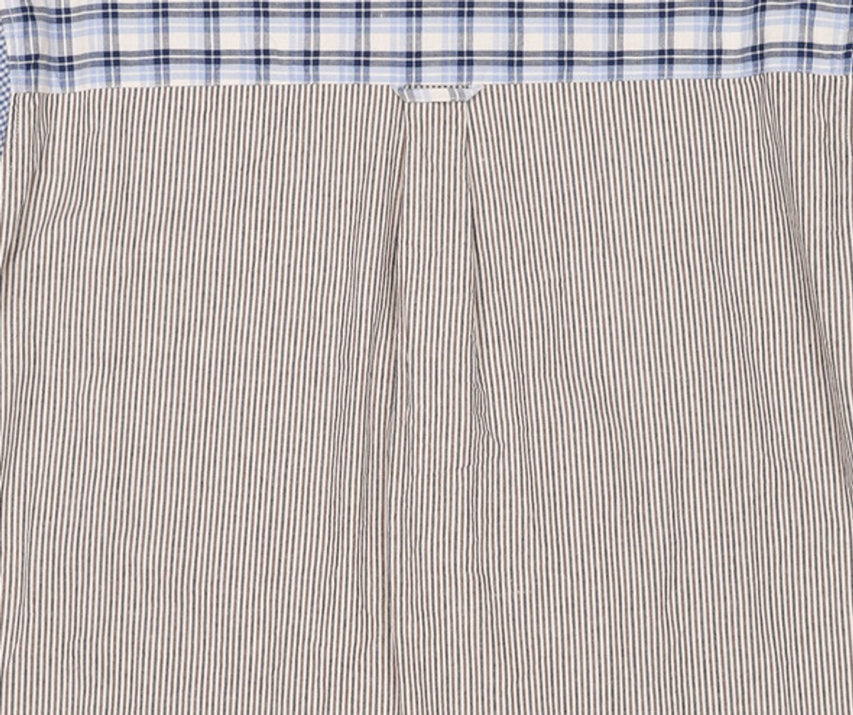 예일(YALE) OVER FIT CRAZY PATTERN SHIRT BLUE L