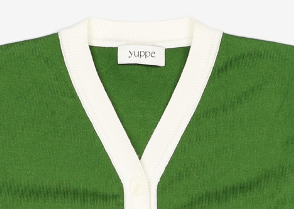 엽페(YUPPE) color cardigan_green FREE