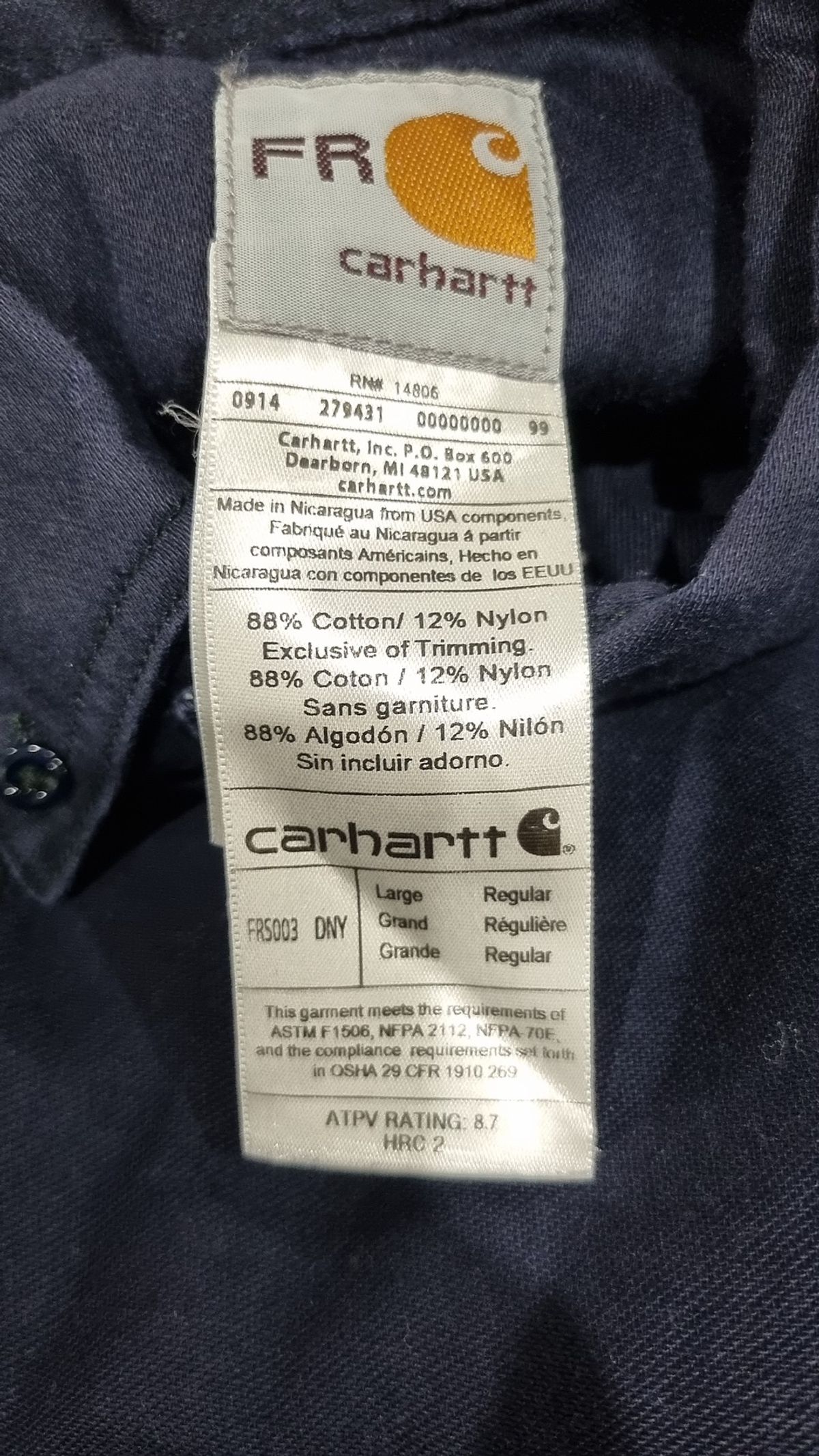 칼하트(CARHARTT) 캐주얼 셔츠 L
