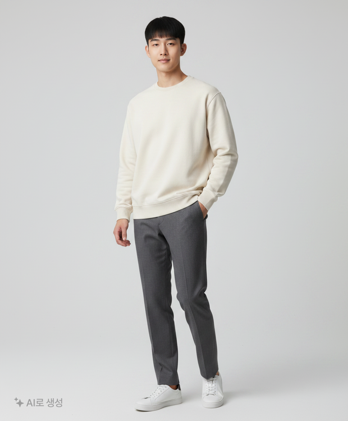 행텐(HANG TEN) 남녀공용 베이직 기모 맨투맨_021 (10240-231-811-11-021) XXL