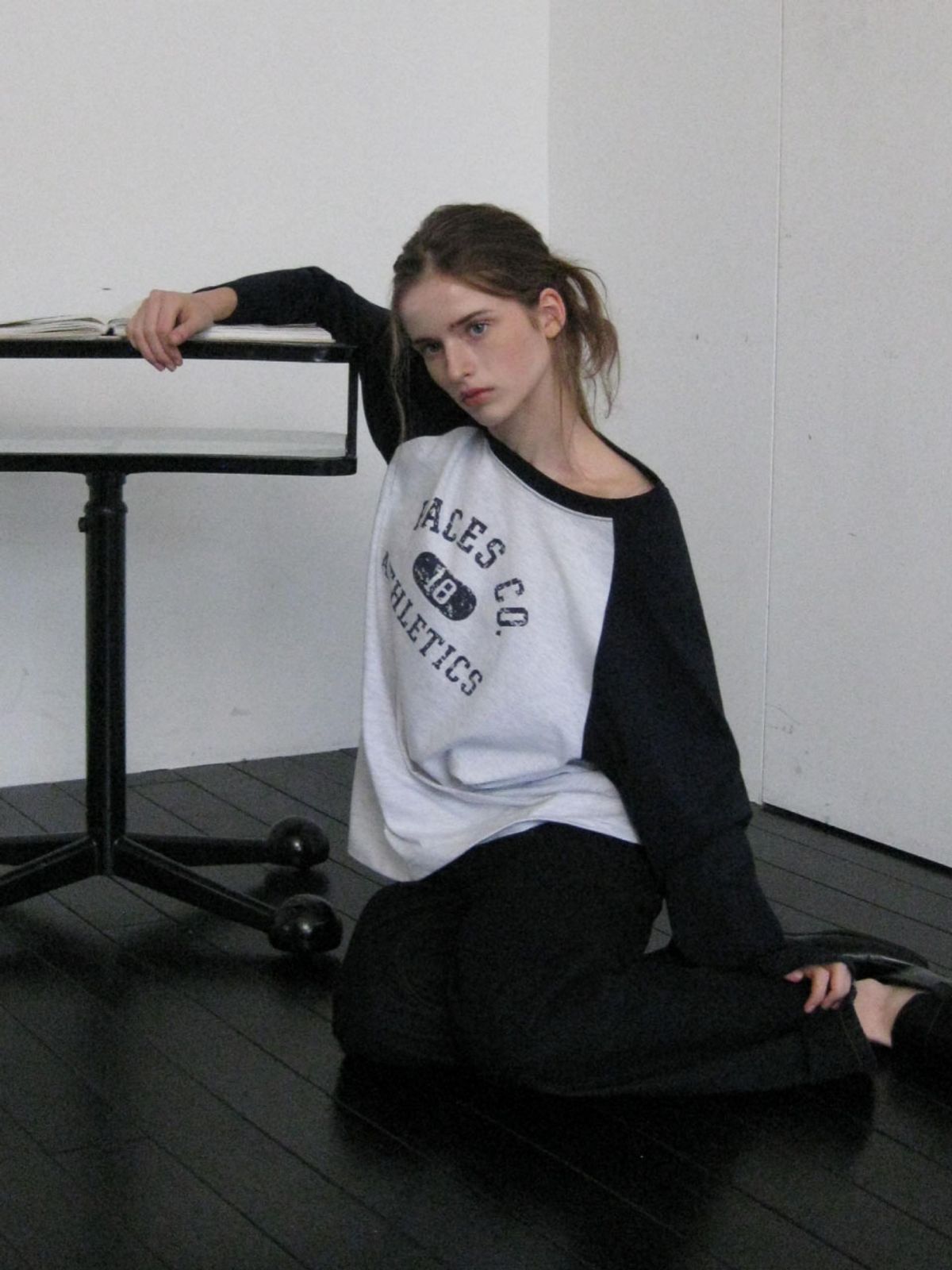 웨이브유니온(WAVE UNION) Athletics Raglan Longsleeve T-shirt Heather gray