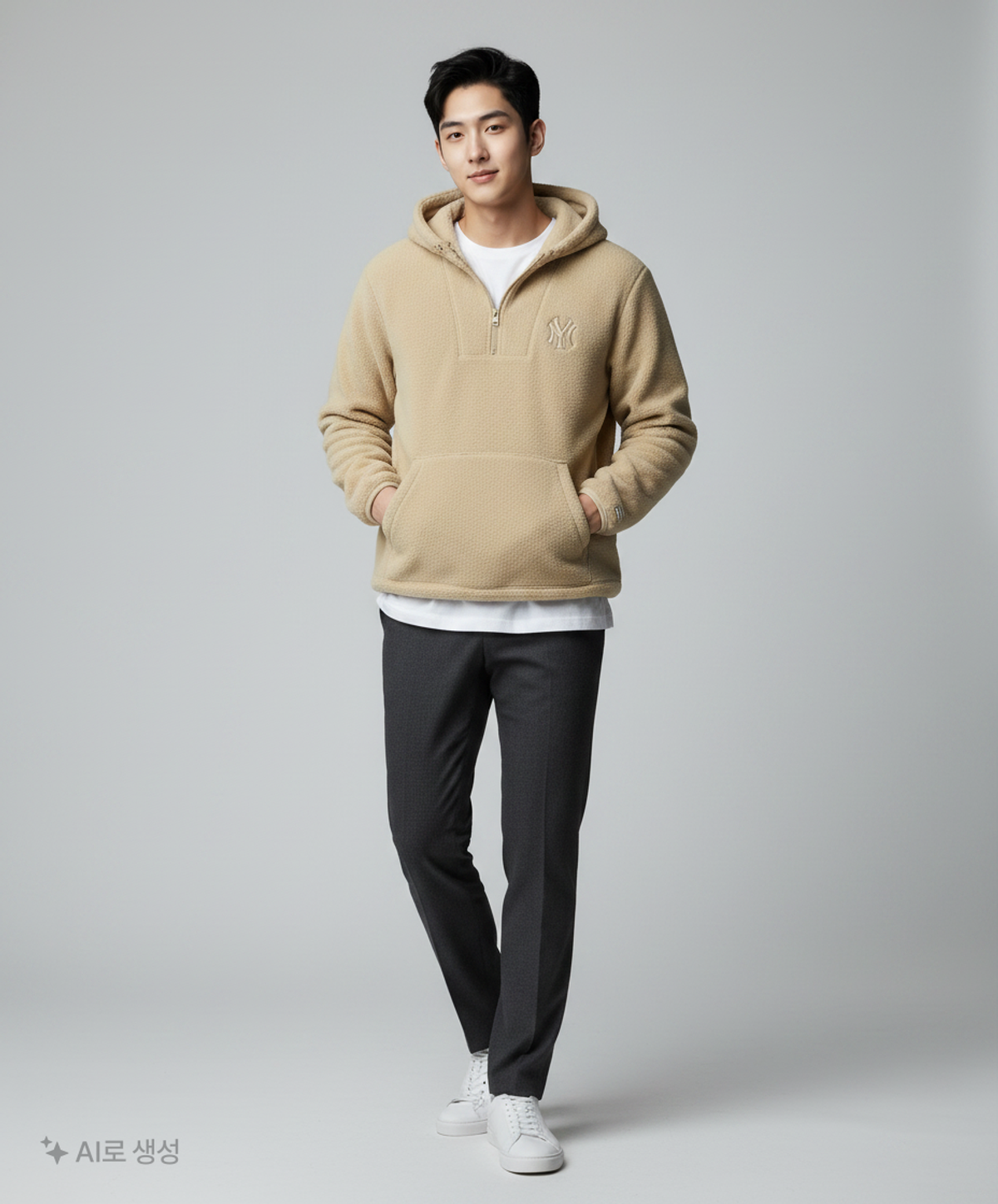 엠엘비(MLB) 보아플리스 와펜자수 뉴욕양키스 후드(BEIGE) S