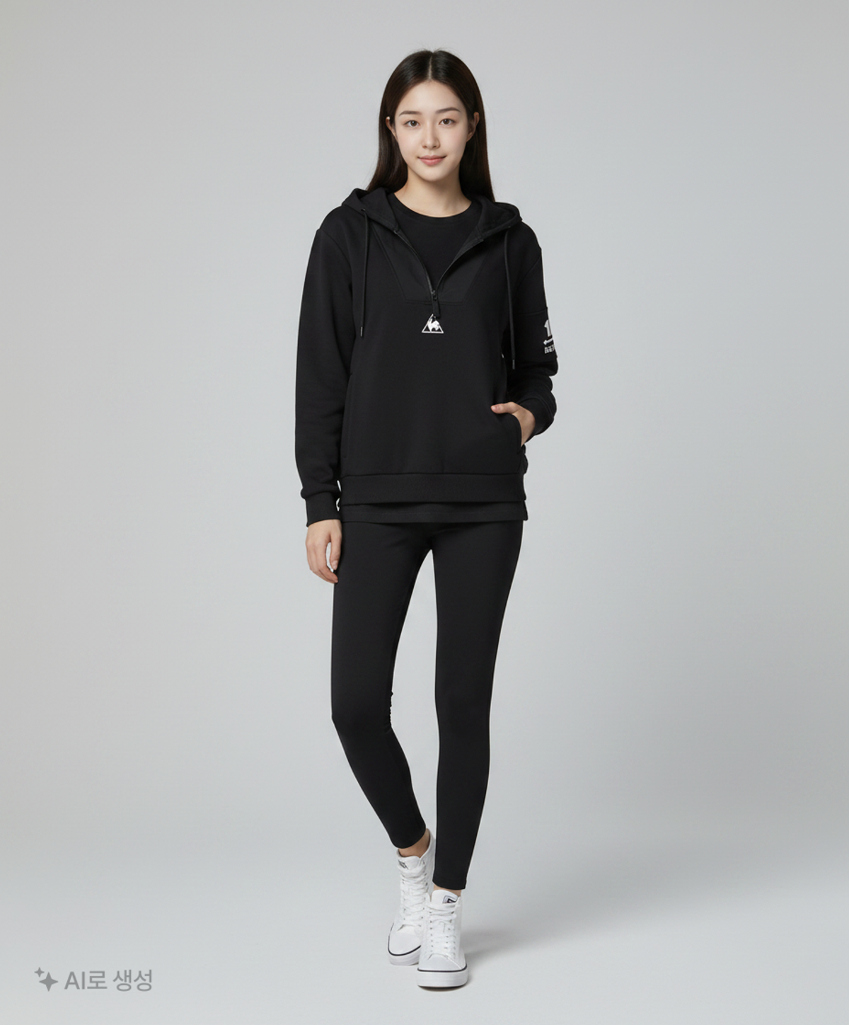 르꼬끄 스포르티브(LE COQ SPORTIF) 후드 티셔츠 S