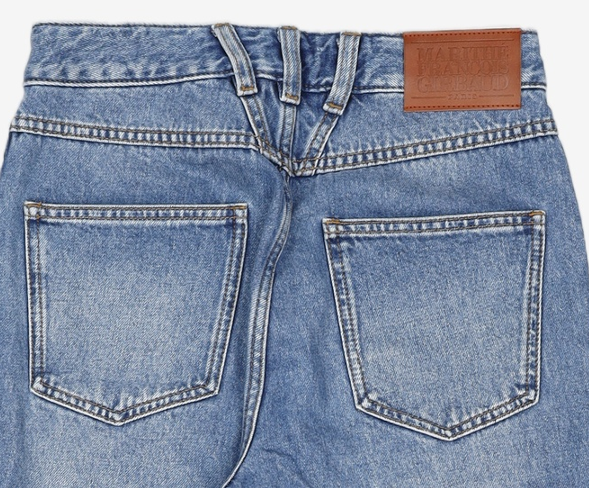 마리떼 프랑소와 저버(MARITHÉ + FRANҪOIS GIRBAUD) W X-POCKET TAPERED DENIM PANTS blue 26