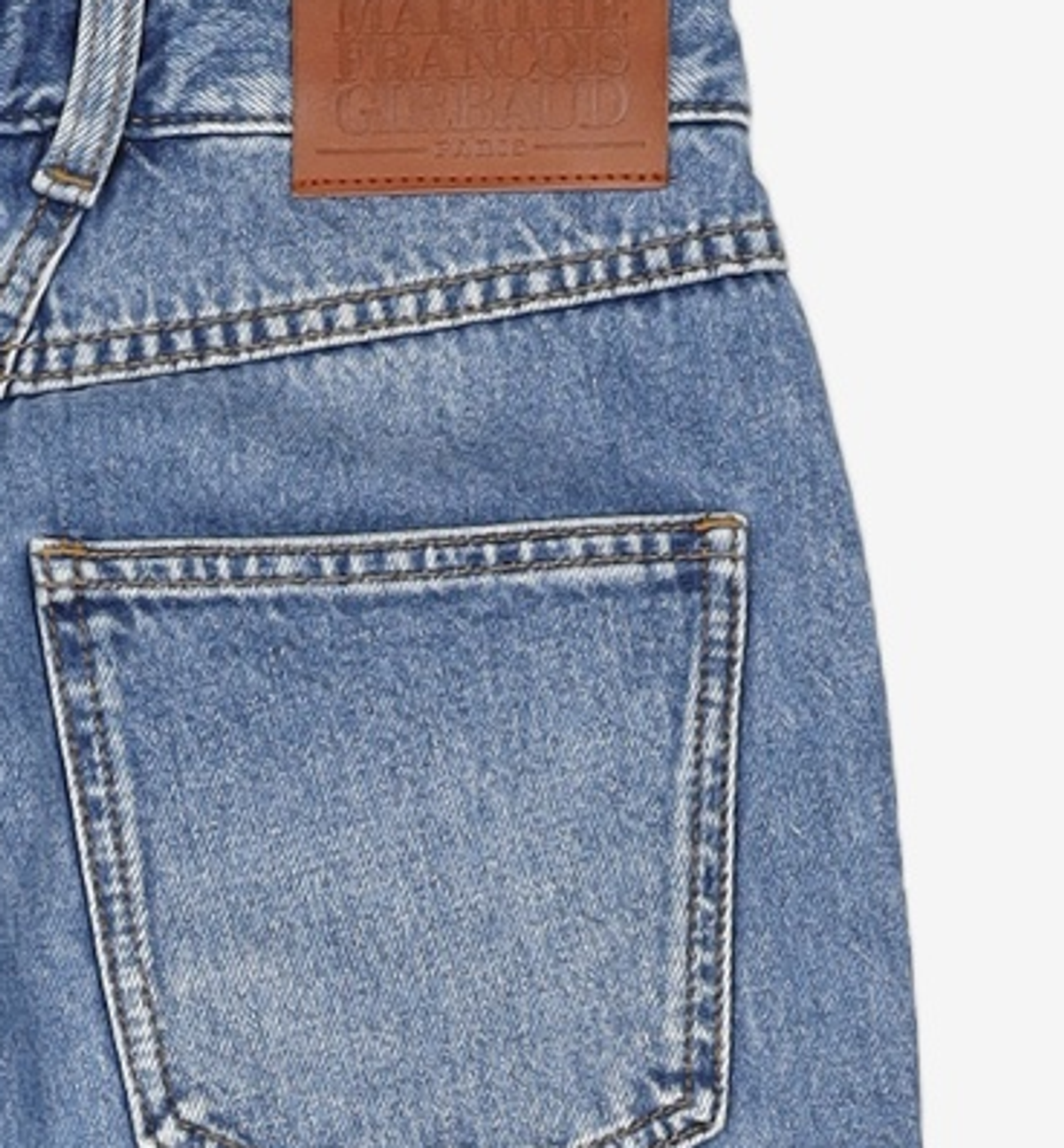 마리떼 프랑소와 저버(MARITHÉ + FRANҪOIS GIRBAUD) W X-POCKET TAPERED DENIM PANTS blue 26
