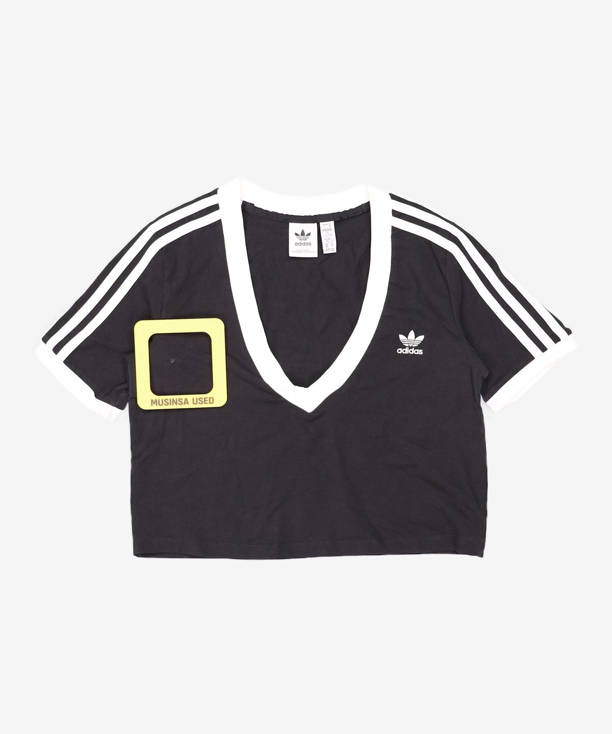 아디다스(ADIDAS) 크롭 티 - 블랙 / HC2040 M