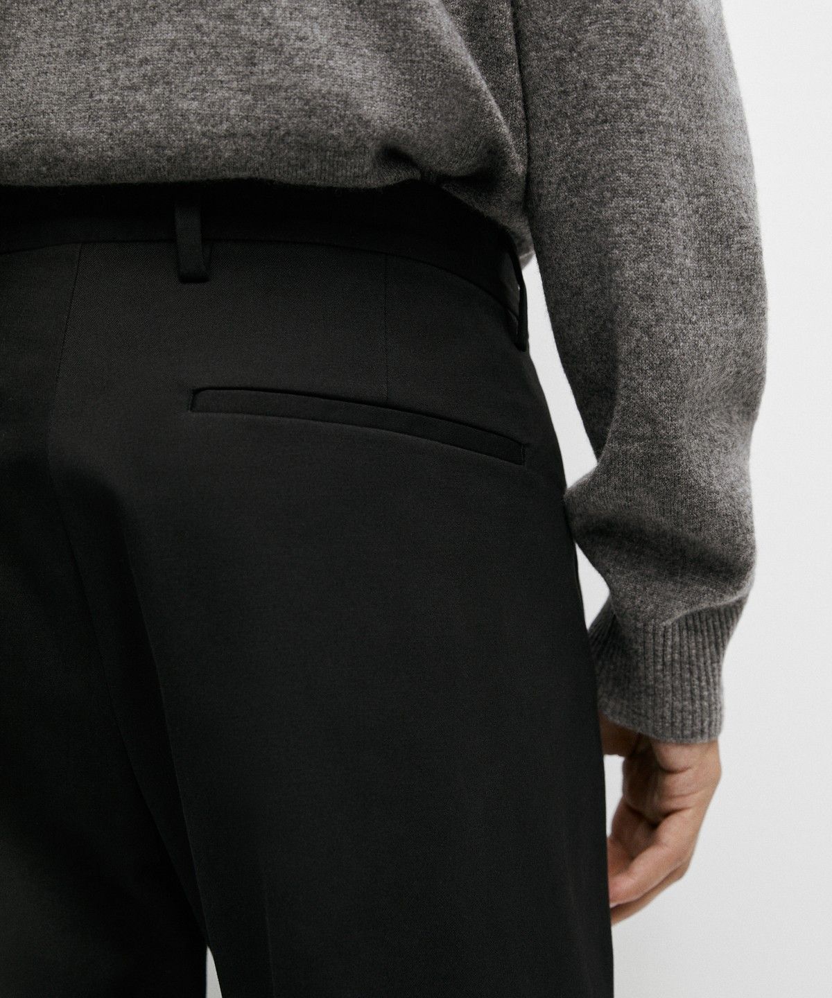 마시모두띠(MASSIMO DUTTI) 코튼 블렌드 슬림핏 팬츠