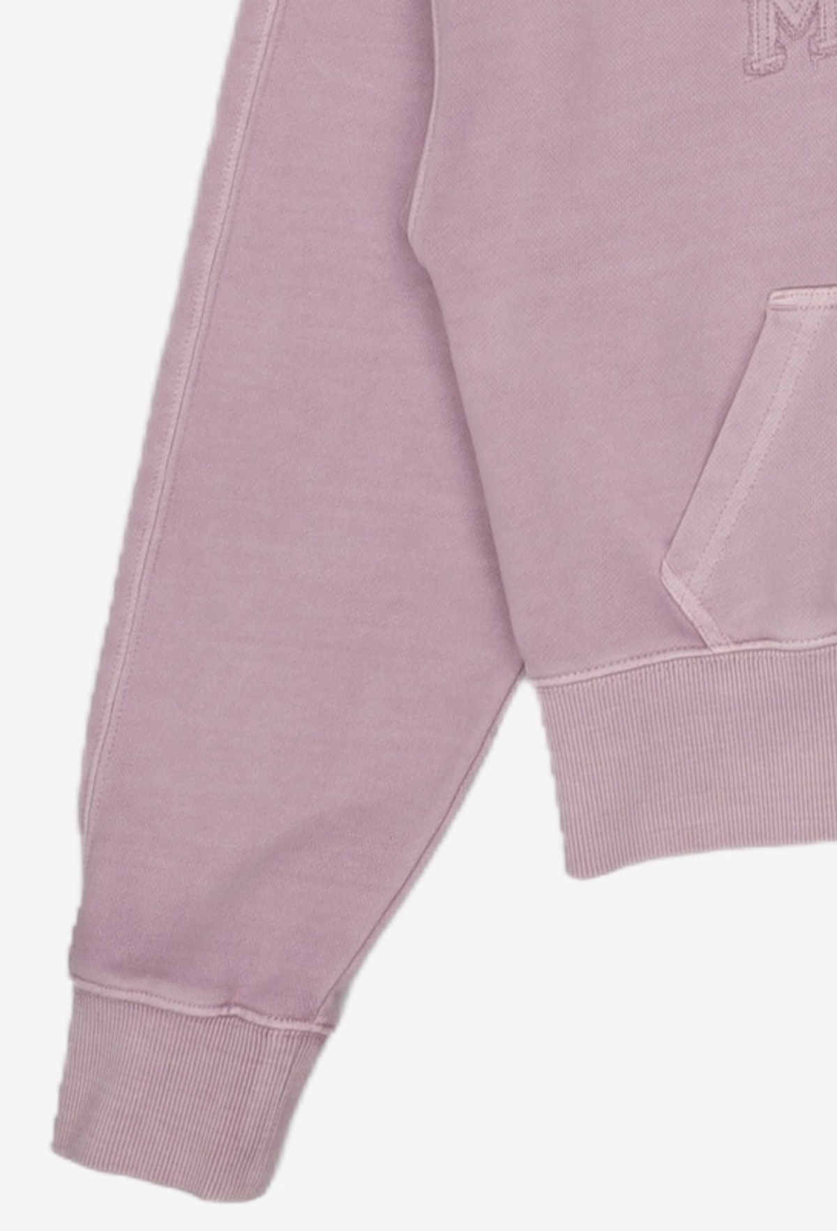 마리떼 프랑소와 저버(MARITHÉ + FRANҪOIS GIRBAUD) W VINTAGE DYEING APPLIQUE LOGO CROP HOODIE ZIPUP dark pink S