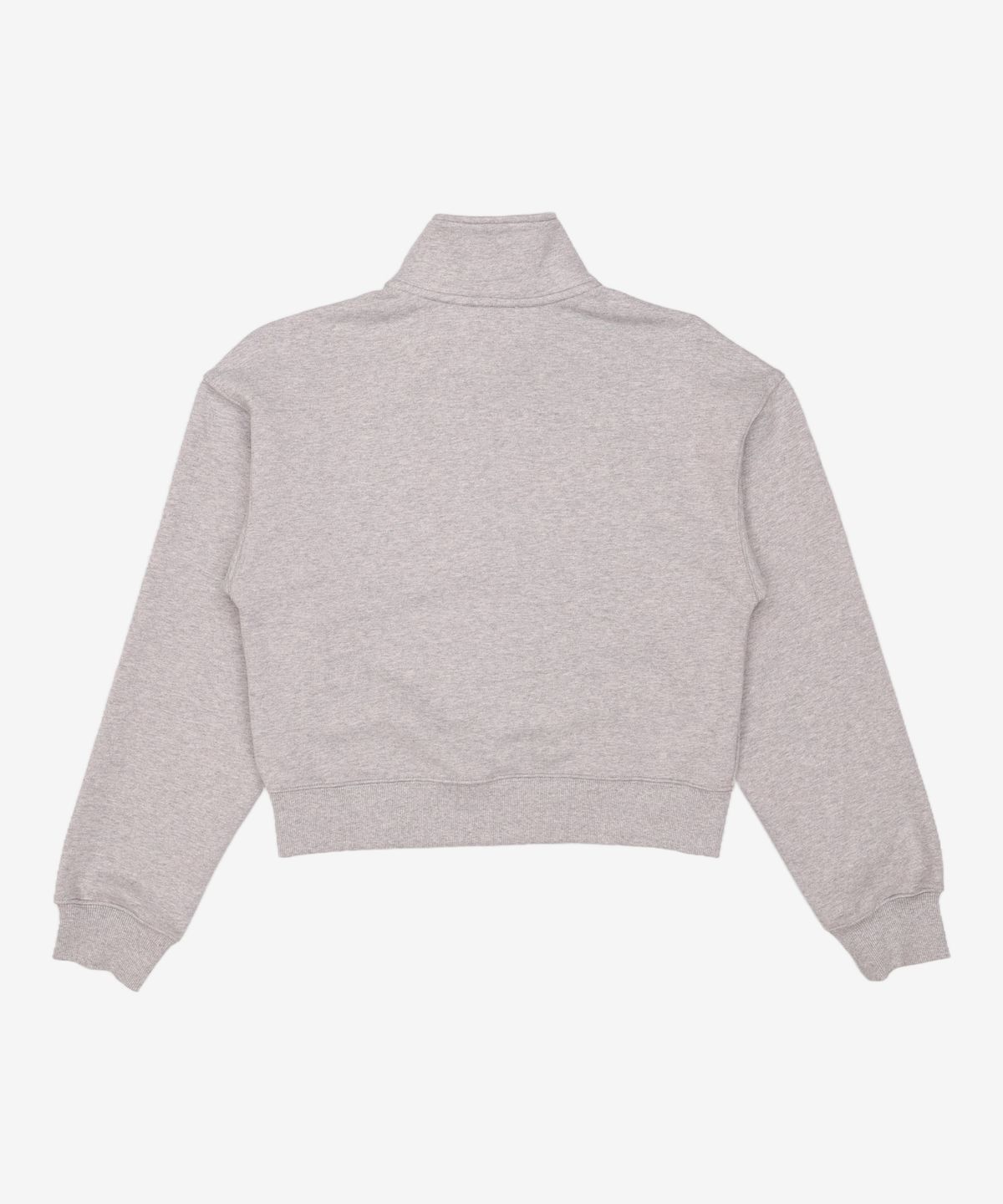 마리떼 프랑소와 저버(MARITHÉ + FRANҪOIS GIRBAUD) W SMALL CLASSIC LOGO HALF ZIPUP CROP SWEATSHIRT heather gray M