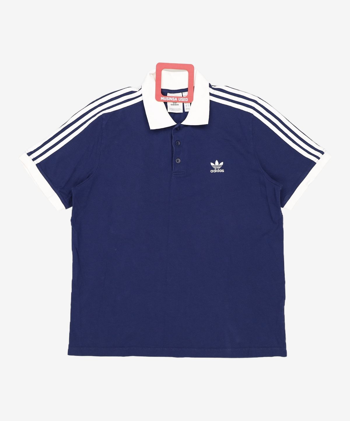 아디다스(ADIDAS) 3S 폴로 셔츠 - 인디고 / II5776 XL