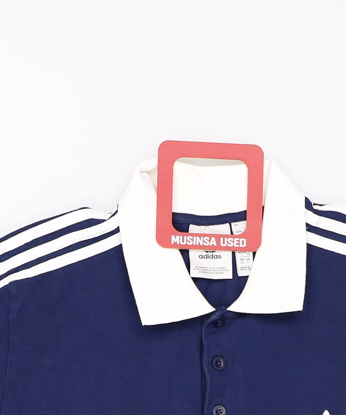 아디다스(ADIDAS) 3S 폴로 셔츠 - 인디고 / II5776 XL