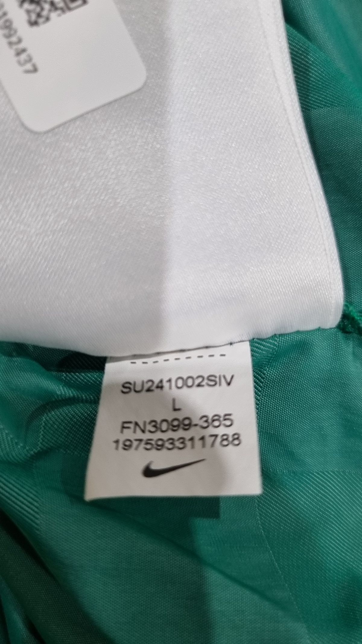 나이키(NIKE) 클럽 플로우 체커 쇼츠 M - 말라카이트:화이트 / FN3099-365 L