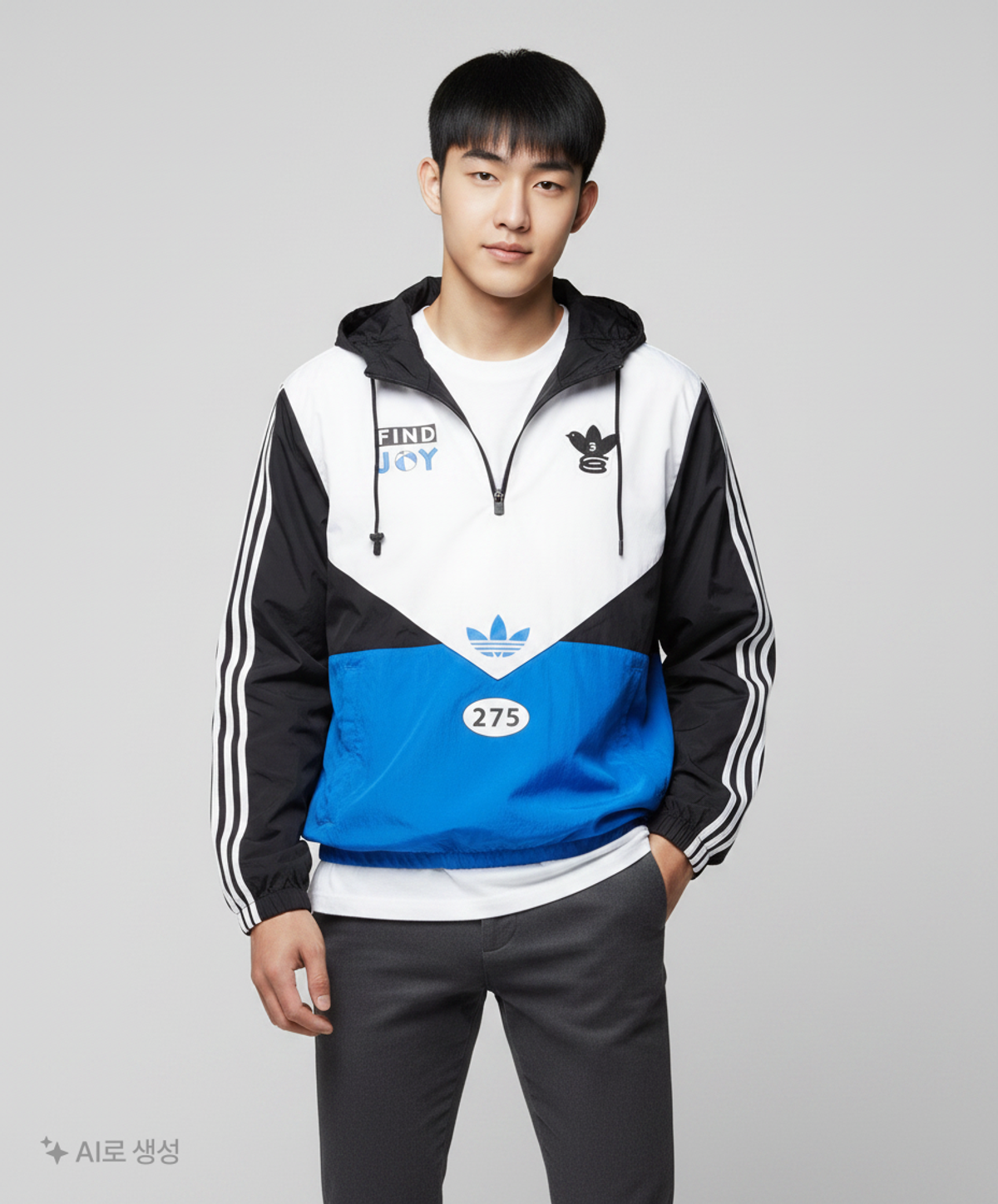 아디다스(ADIDAS) 275C 윈드브레이커 - 화이트 / IK9167 L