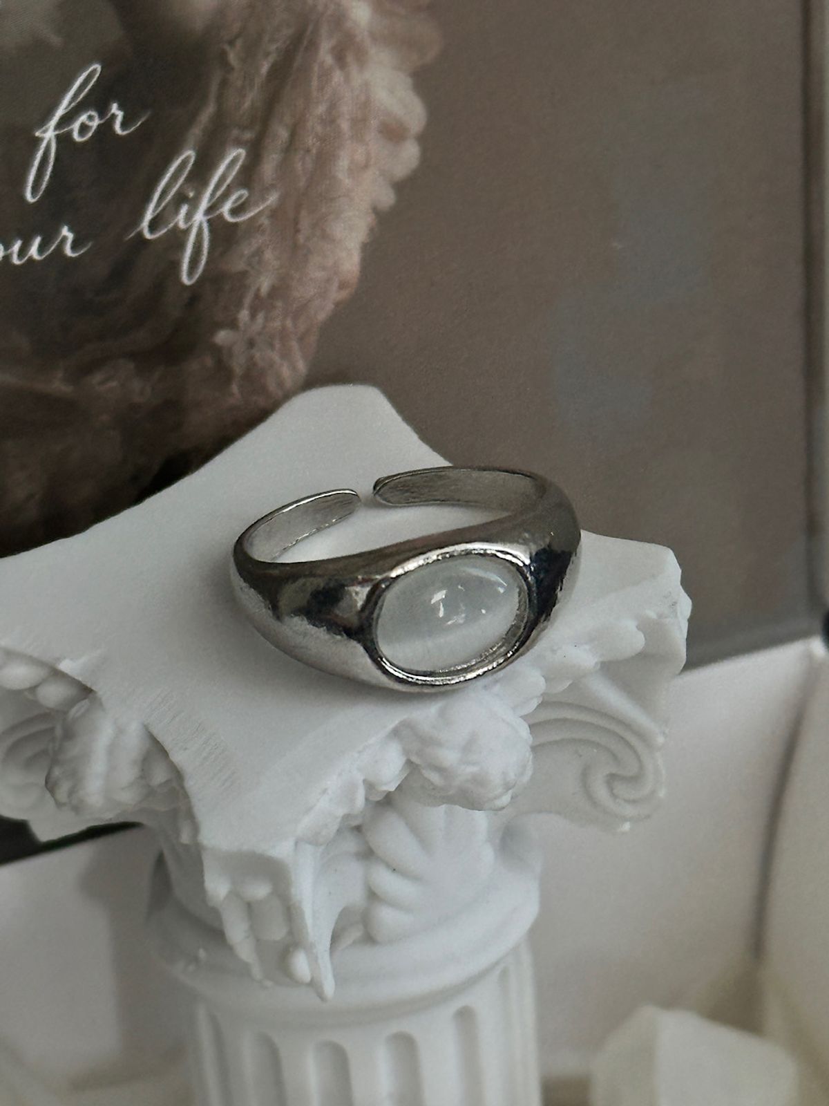 아포엠(APOEM) Liquid Oval Ring — fw edition